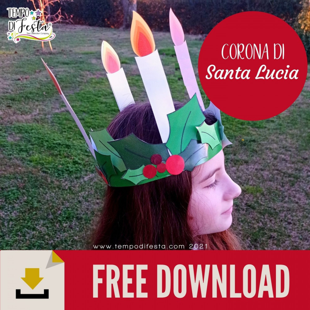 St Lucia Crown Free Printable in St Lucia Crown Printable