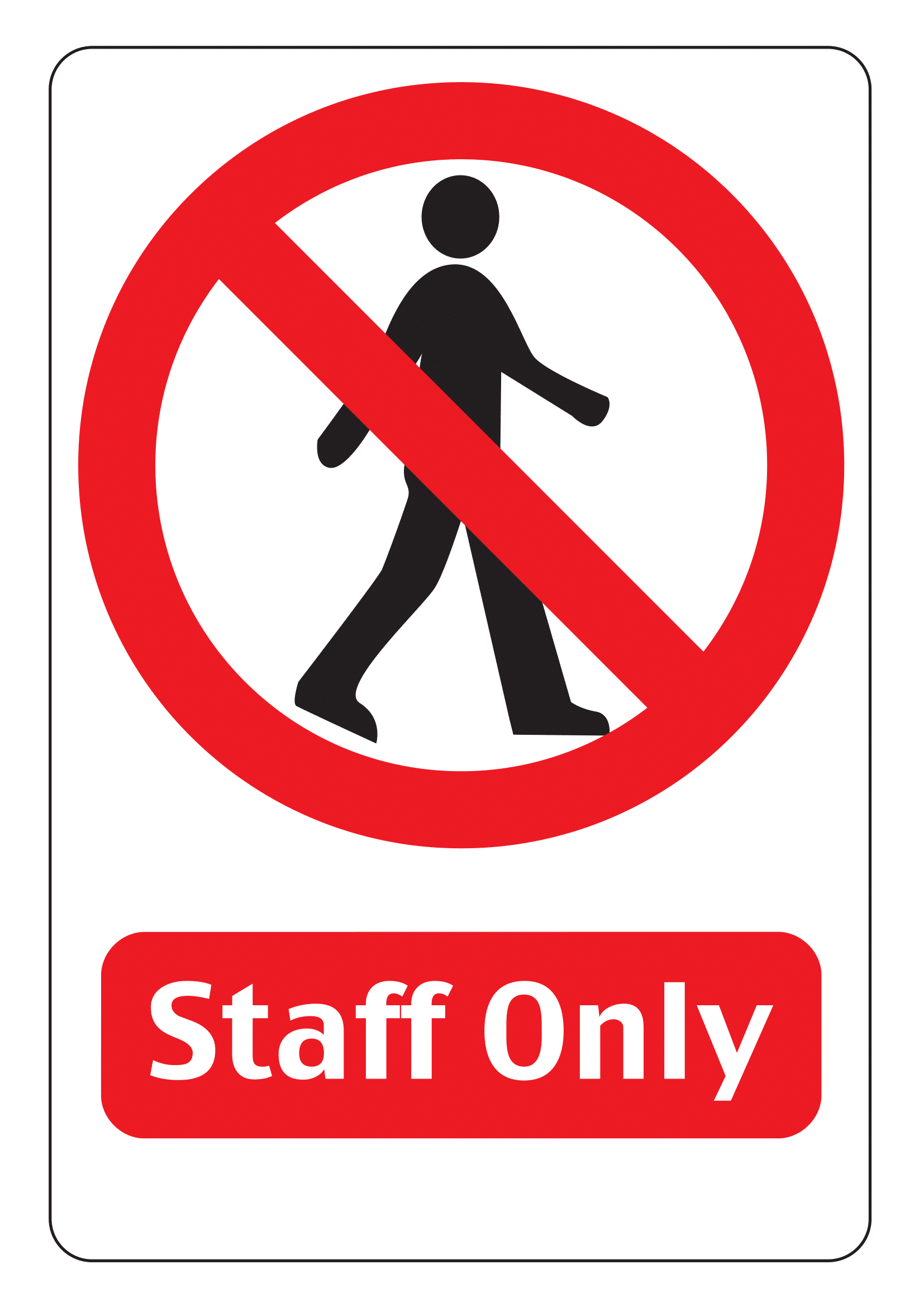 Staff Only Signs | Poster Template intended for Printable Employees Only Sign