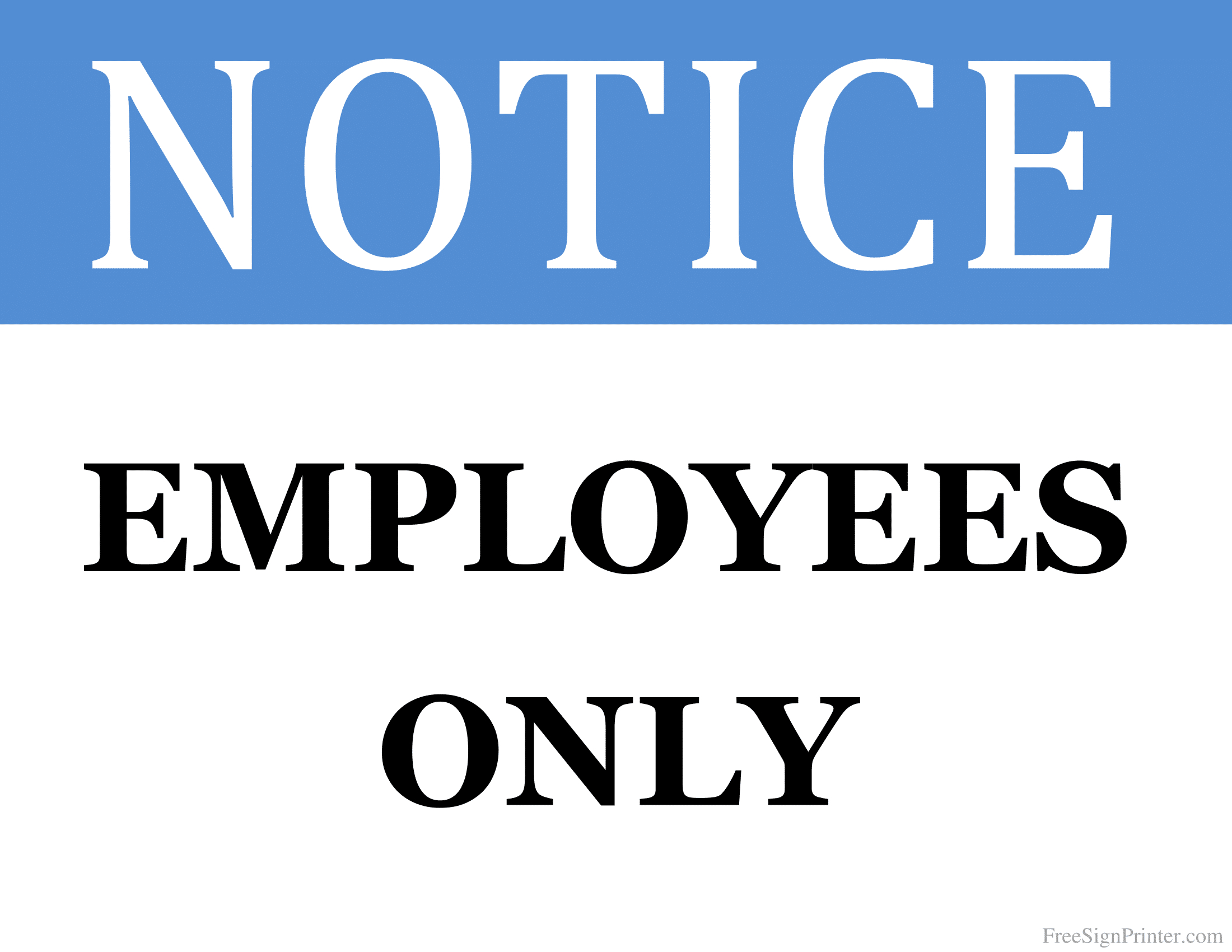 Staff Only Signs | Poster Template with regard to Printable Employees Only Sign