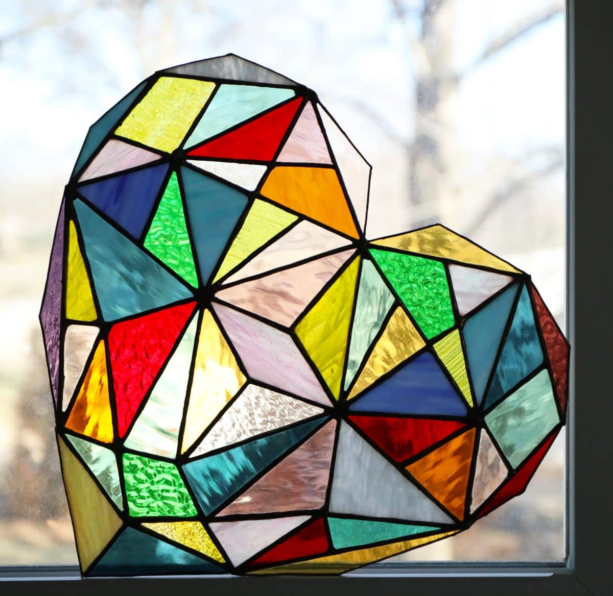 Stained Glass Heart Pattern {Free} - The Handmade Home for Free Printable Stained Glass Heart Patterns