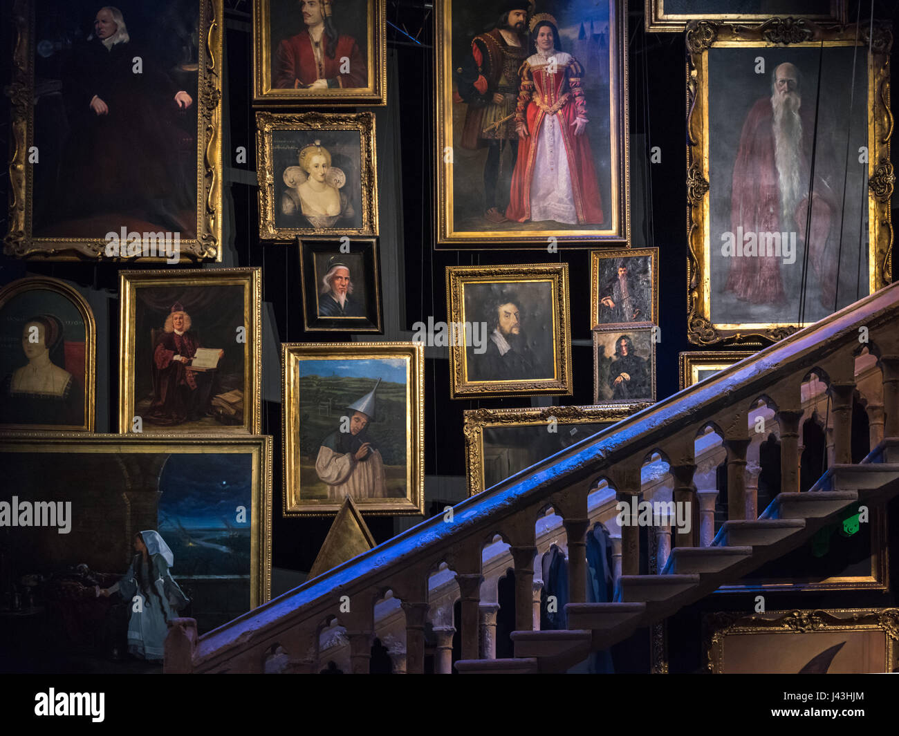 Staircase &amp;amp; Portraits, Making Of Harry Potter, Warner Bros. Studio regarding Staircase Hogwarts Portraits Printable