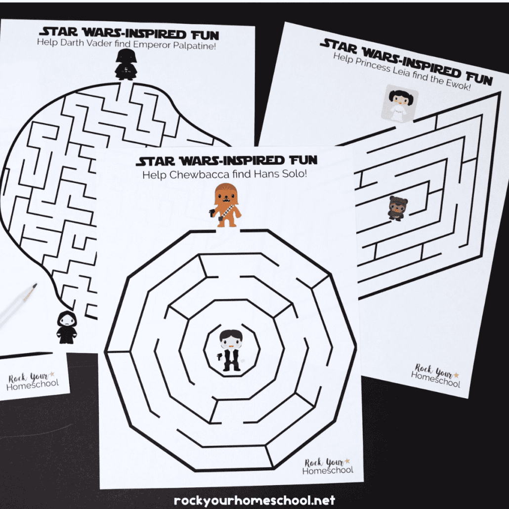 Star Wars-Inspired Mazes For Stellar Fun Activities (7 Free) intended for Printable Star Wars Maze