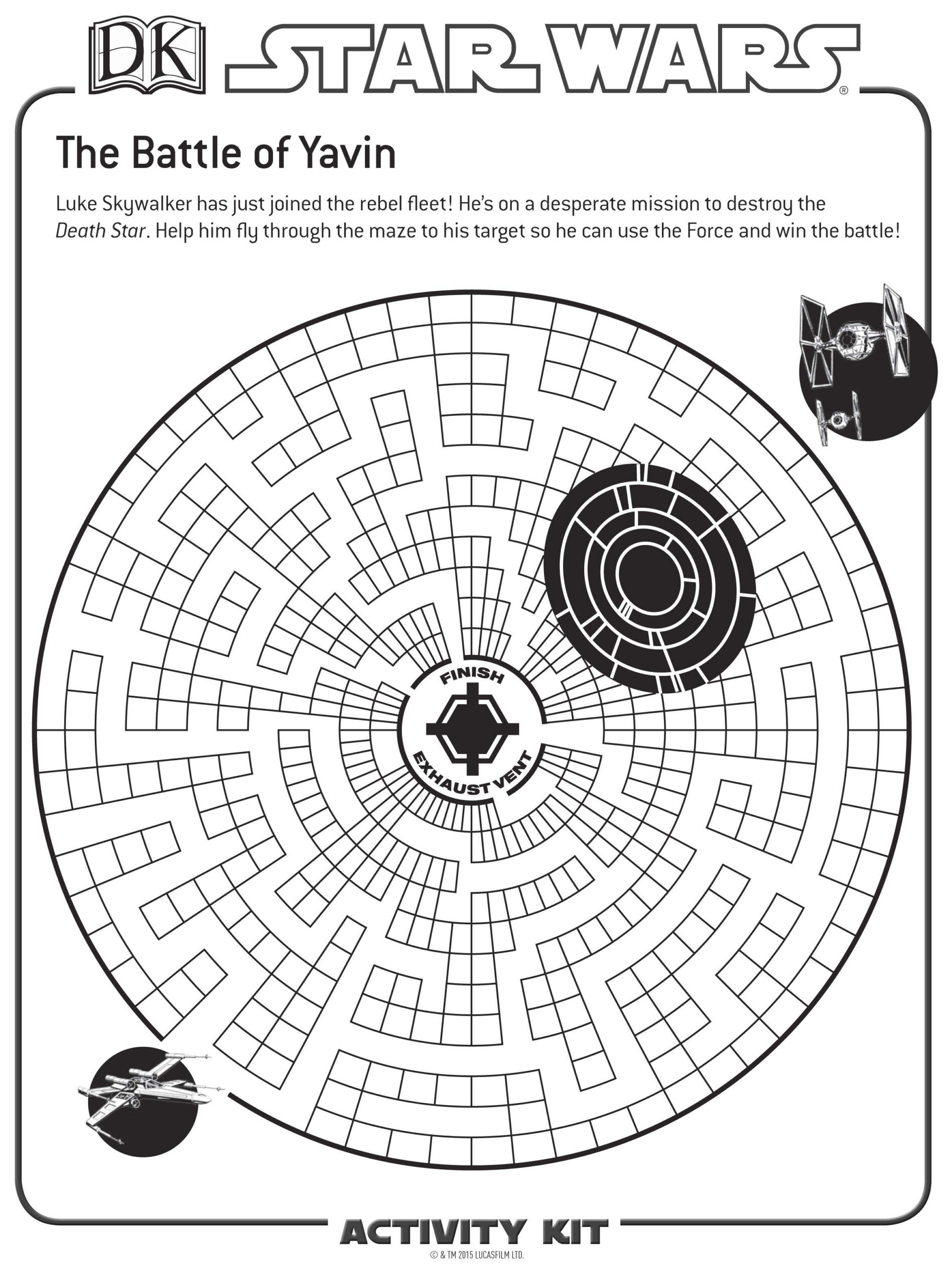 Star Wars Printables &amp;amp; Activities | Brightly regarding Printable Star Wars Maze