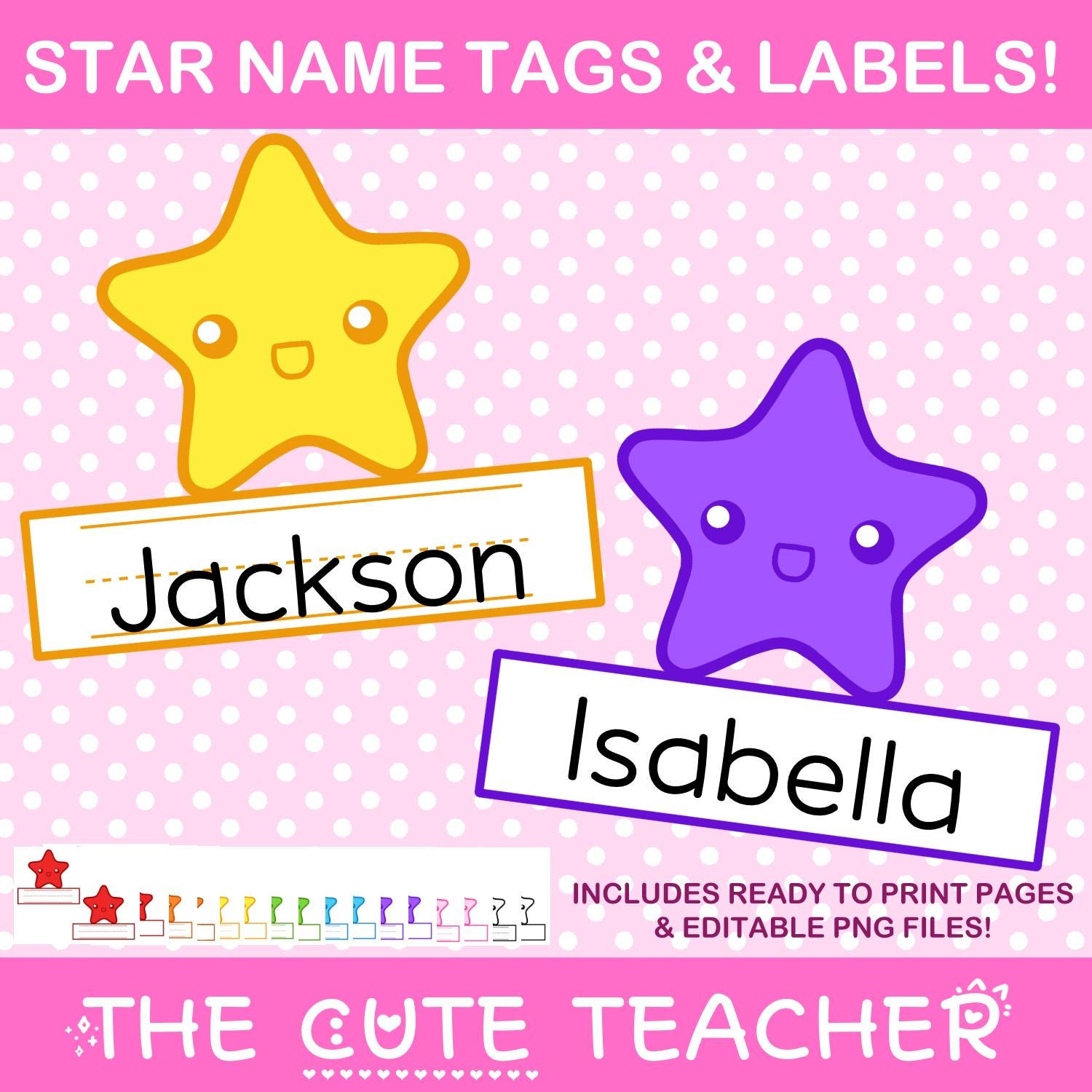 Stars Theme Name Tags - Editable Bulletin Board &amp;amp; Classroom Door throughout Star Name Tags Printable