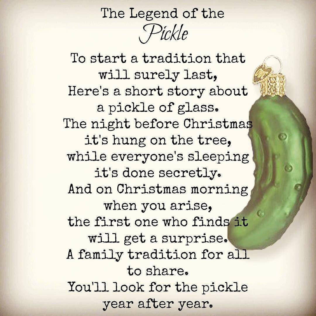 Story Of The Christmas Pickle Printable for Christmas Pickle Story Printable