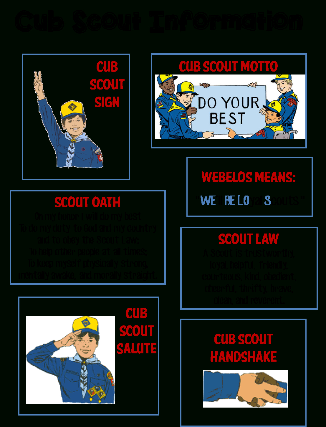 Strong Armor: Cub Scouts - Scout Oath And Law Helps And Printables within Scout Oath And Law Printable Free