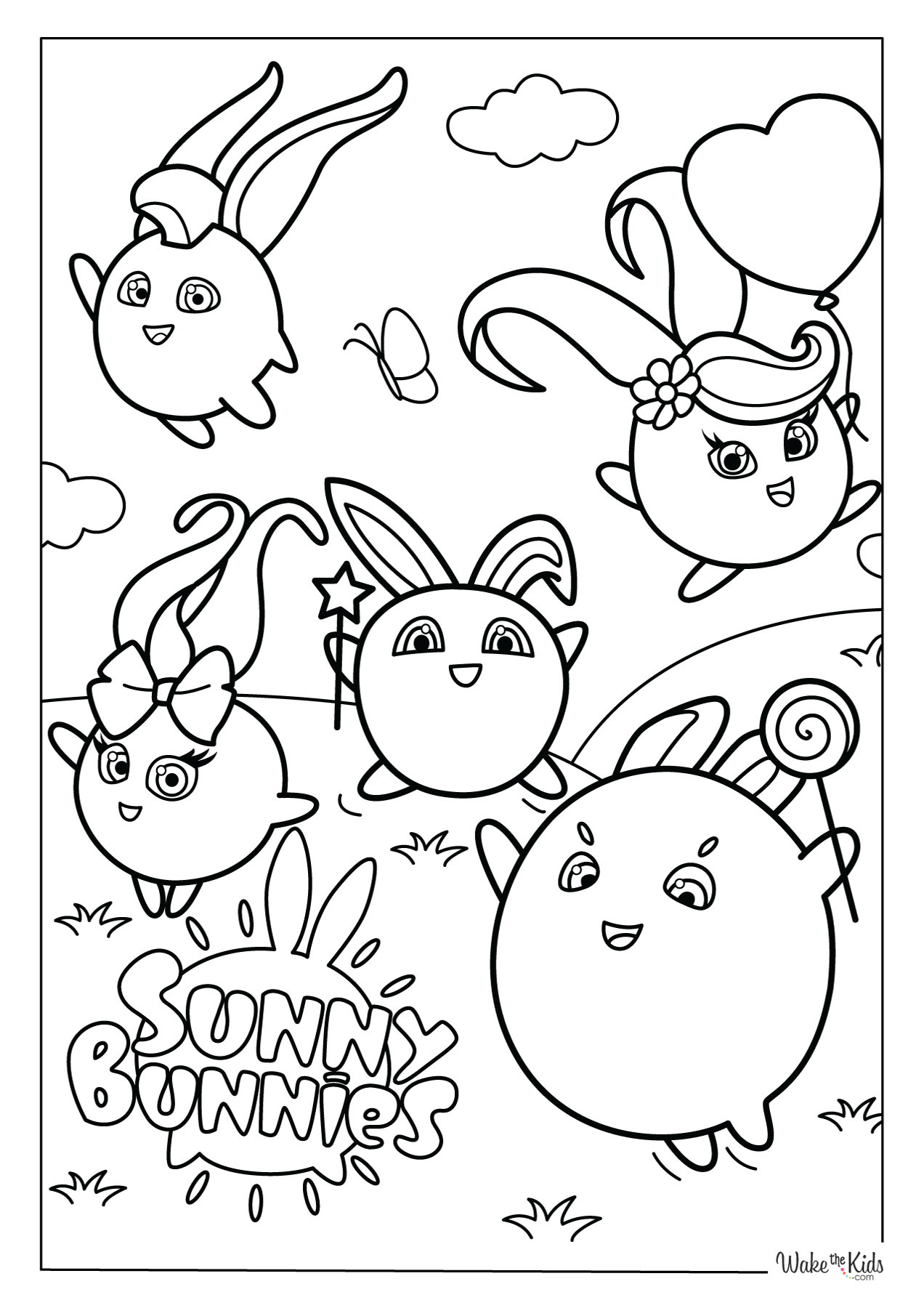 Sunny Bunnies Coloring Pages (Free Printable Pdfs) | Wakethekids for Free Printable Sunny Bunnies Coloring Pages