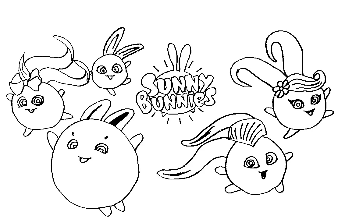 Sunny Bunnies Coloring Pages To Print - Free Printable Coloring Pages intended for Free Printable Sunny Bunnies Coloring Pages