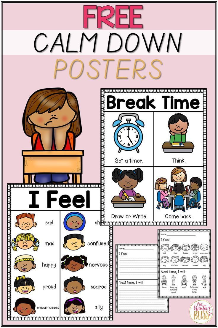 Support For Your Calm Down Corner pertaining to Printables Free Calm Down Posters