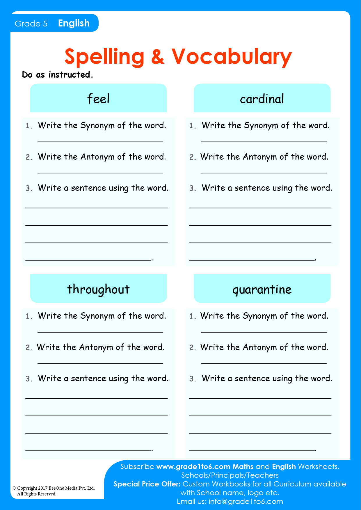 Synonym Antonym Worksheets For Grade 5 Vocabulary within Vocabulary Printable Worksheets Grade 5