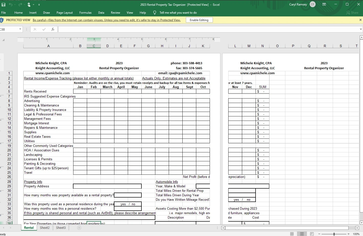 Tax Organizer Template Excel: 3 Free Templates for Free Printable Tax Organizer