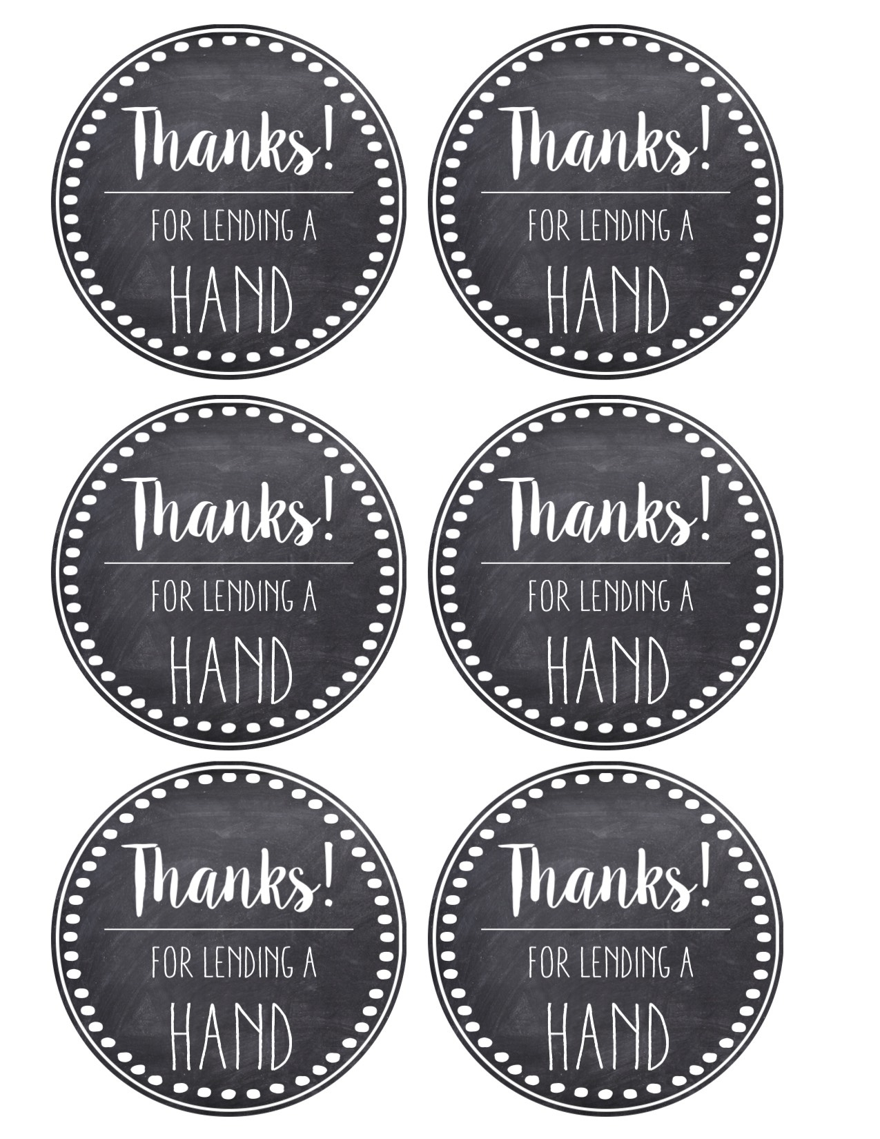 Thank You &amp;amp; Teacher Appreciation Tags Free Printable - Paper Trail within Black And White Teacher Appreciation Gift Tags Free Printables
