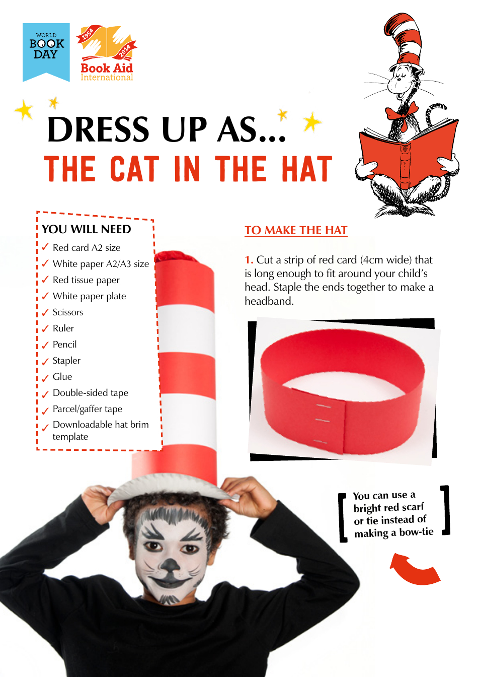 The Cat In The Hat Bow-Tie And Hat Brim Templates Download within Cat in the Hat Bow Printable