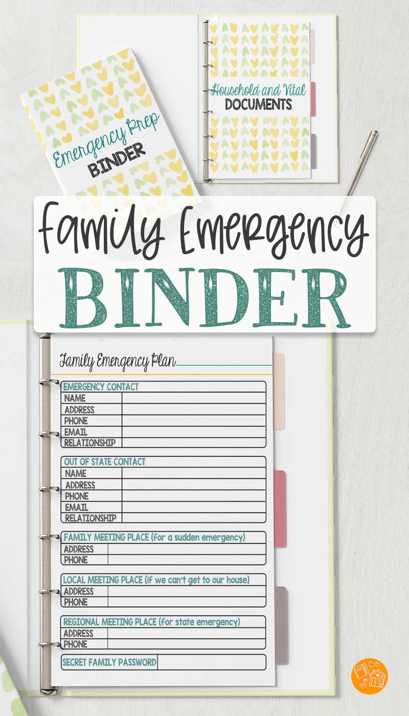 The Emergency Prep Binder Every Family Should Have | Sunny Day Family regarding Free Emergency Binder Printables