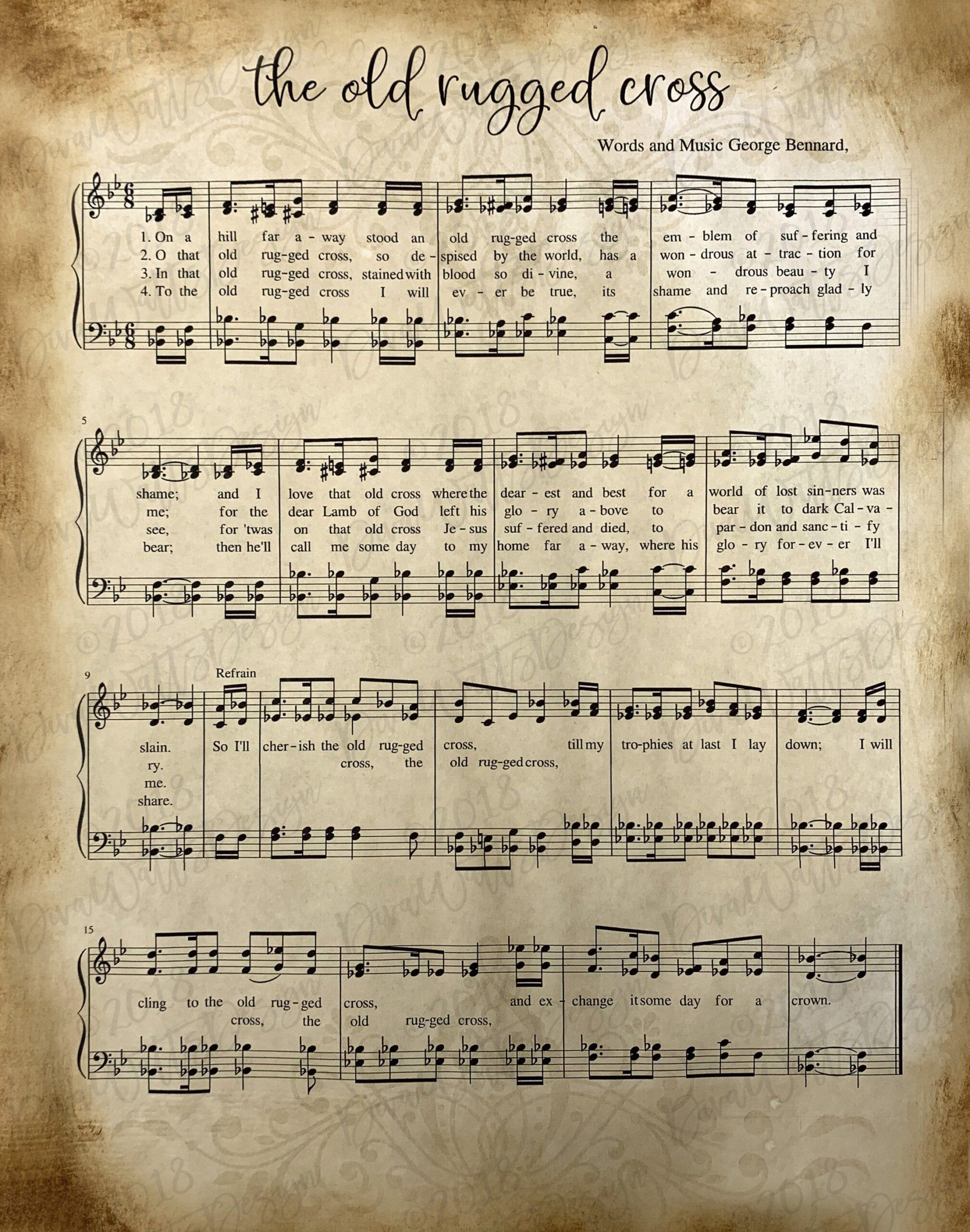 The Old Rugged Cross Made The Differencebill Gaither - Voice for Free Printable Vintage Old Rugged Cross Sheet Music