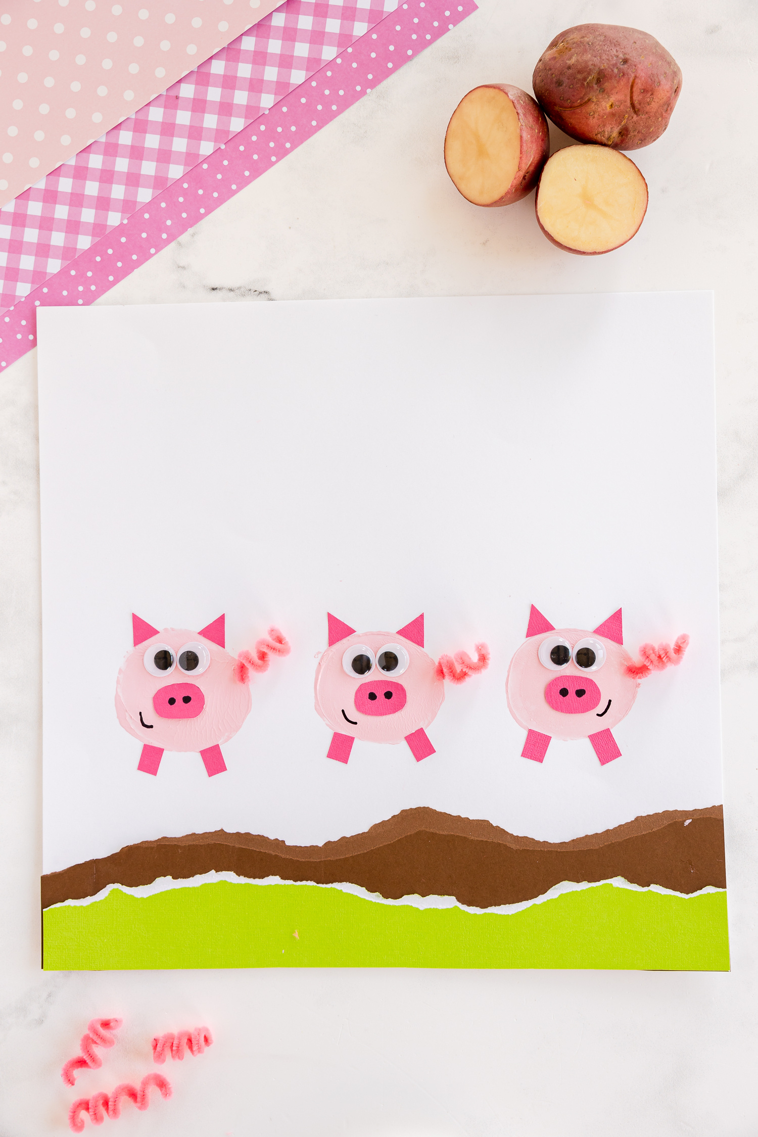 Three Little Pigs Craft - Made To Be A Momma intended for Printable Three Little Pigs Craft