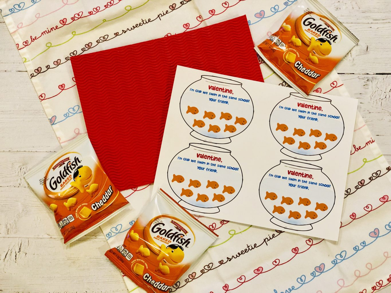 Toddler Goldfish Valentine Printable - #Neverdonewithfun for Goldfish Valentine Printable Free
