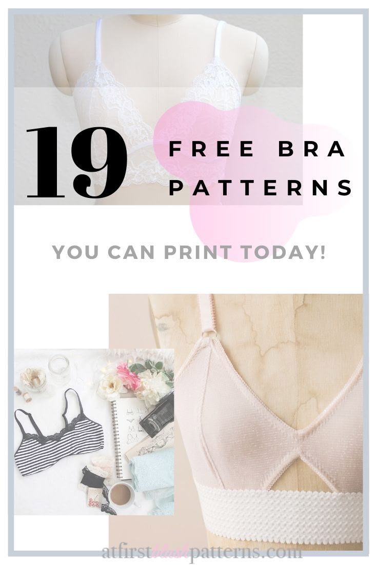 Top 19 Free Bra Patterns | At First Blush Patterns inside Printable Free Bra Pattern