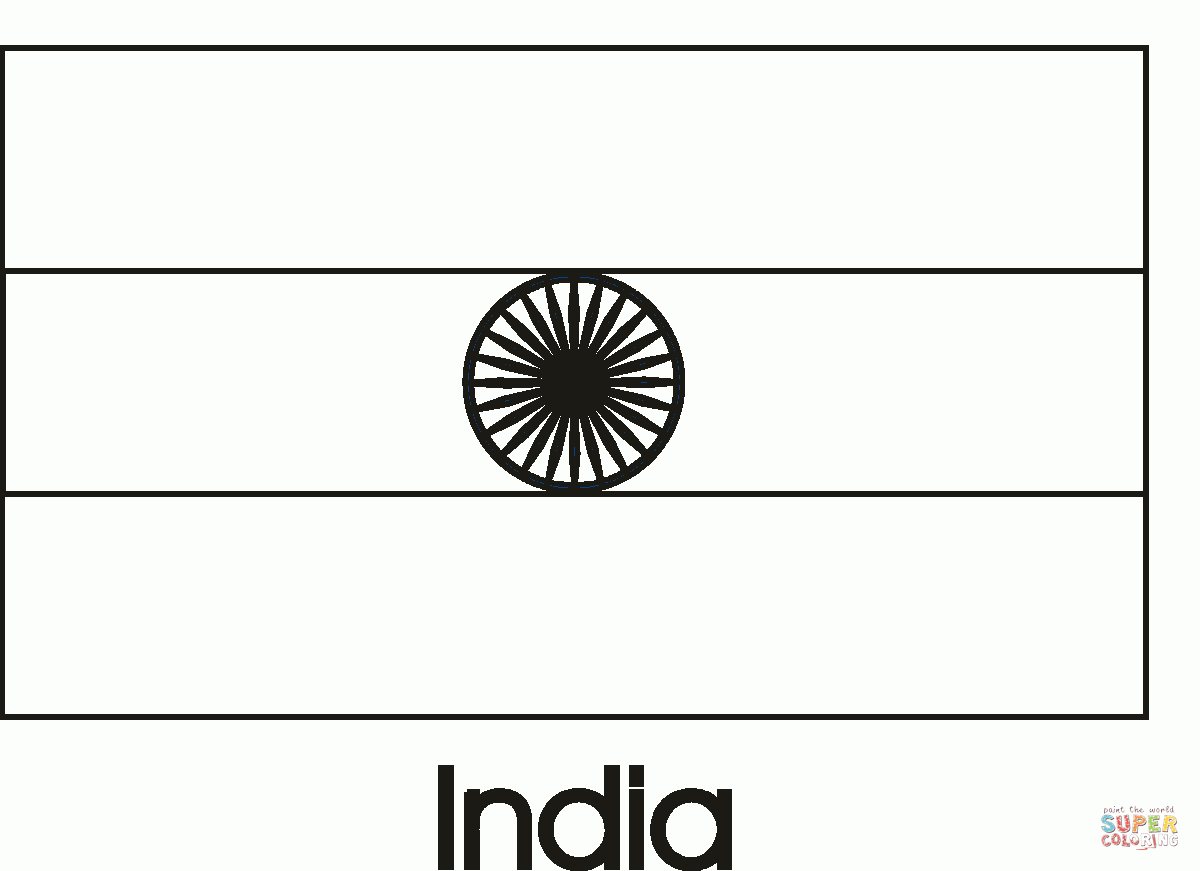 Uncoloured Flag Of India - Google Search with Printable Flag Of India
