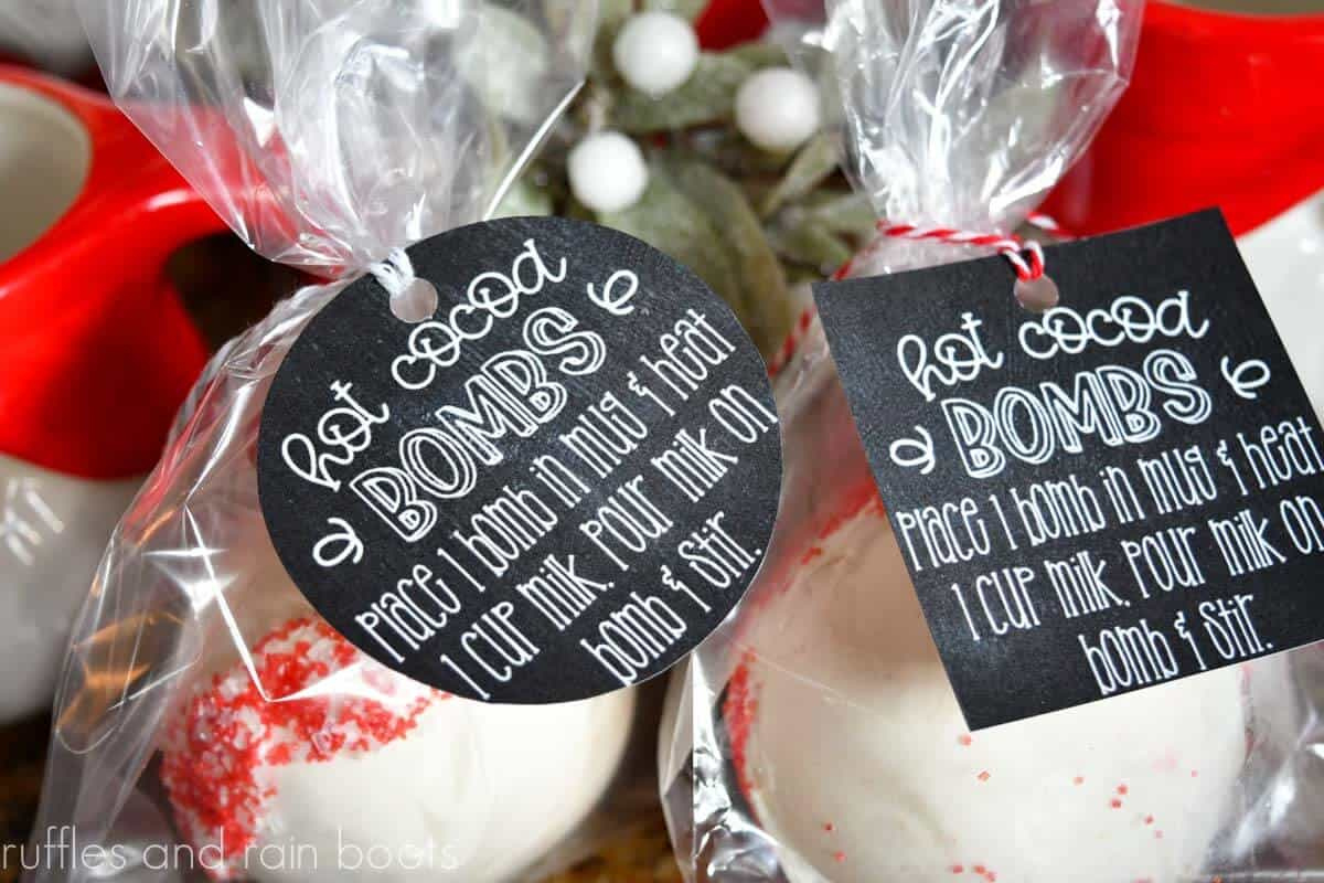 Use These [Free Printable] Hot Cocoa Bomb Labels For Gift Giving! throughout Free Printable Hot Cocoa Bomb Tags