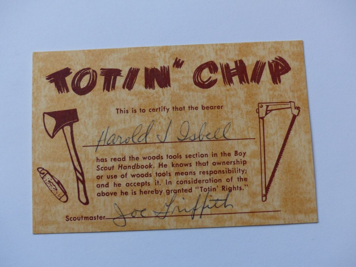 Printable Totin Chip Card FREE Printable HQ