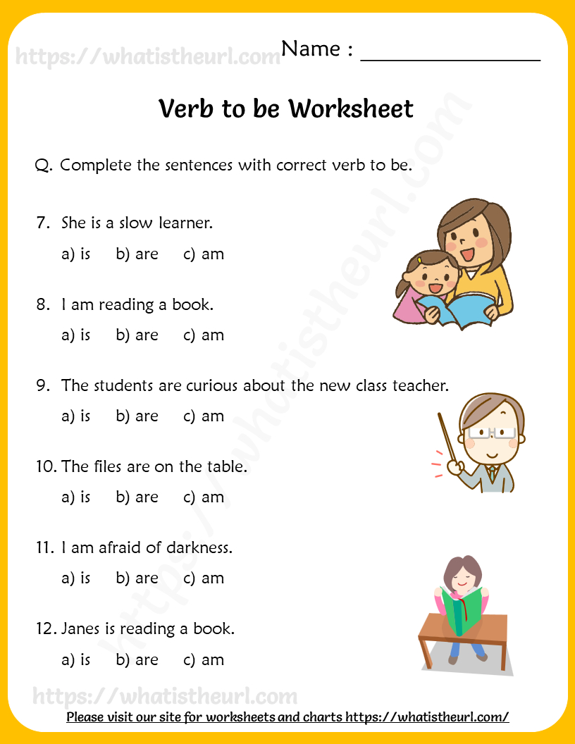 Verb To Be Worksheets For Grade 3 - Your Home Teacher intended for Printable Grammar Worksheets For Grade 3