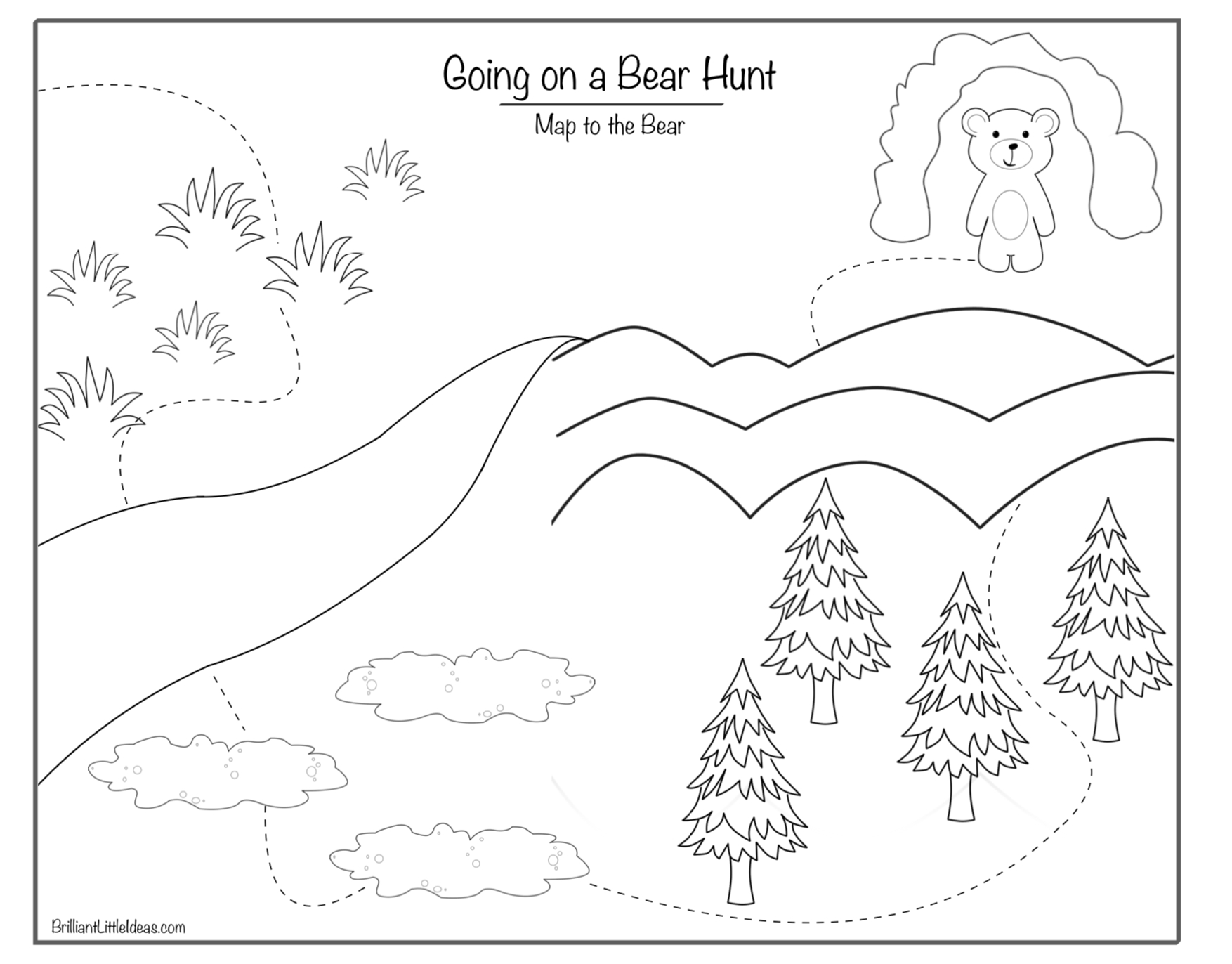 We&amp;#039;Re Going On A Bear Hunt Book, Games And Activities – English intended for Going on a Bear Hunt Printables