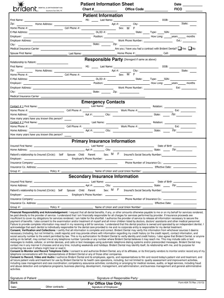 Western Dental New Patient Forms: Fill Out &amp;amp; Sign Online | Dochub for Free Printable New Patient Dental Forms