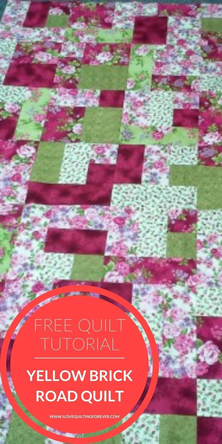 Yellow Brick Road Quilt regarding Printable Yellow Brick Road Quilt Pattern Free