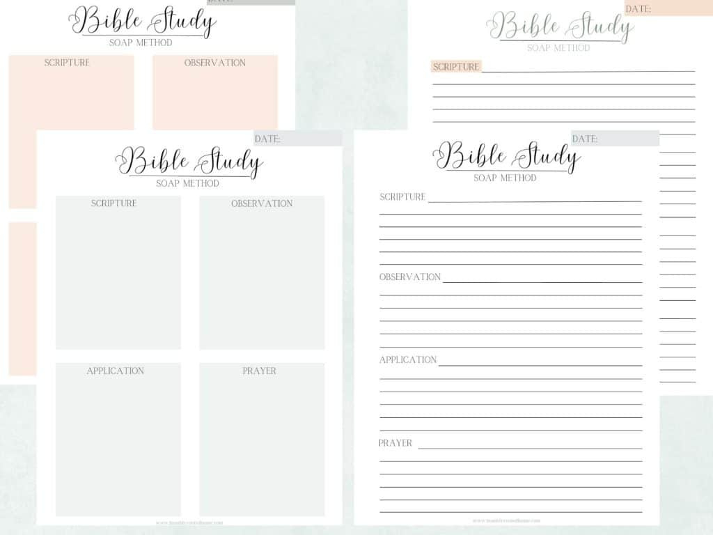 Your Free Printables For Soap Bible Study Method! for Printable Soap Bible Study Template