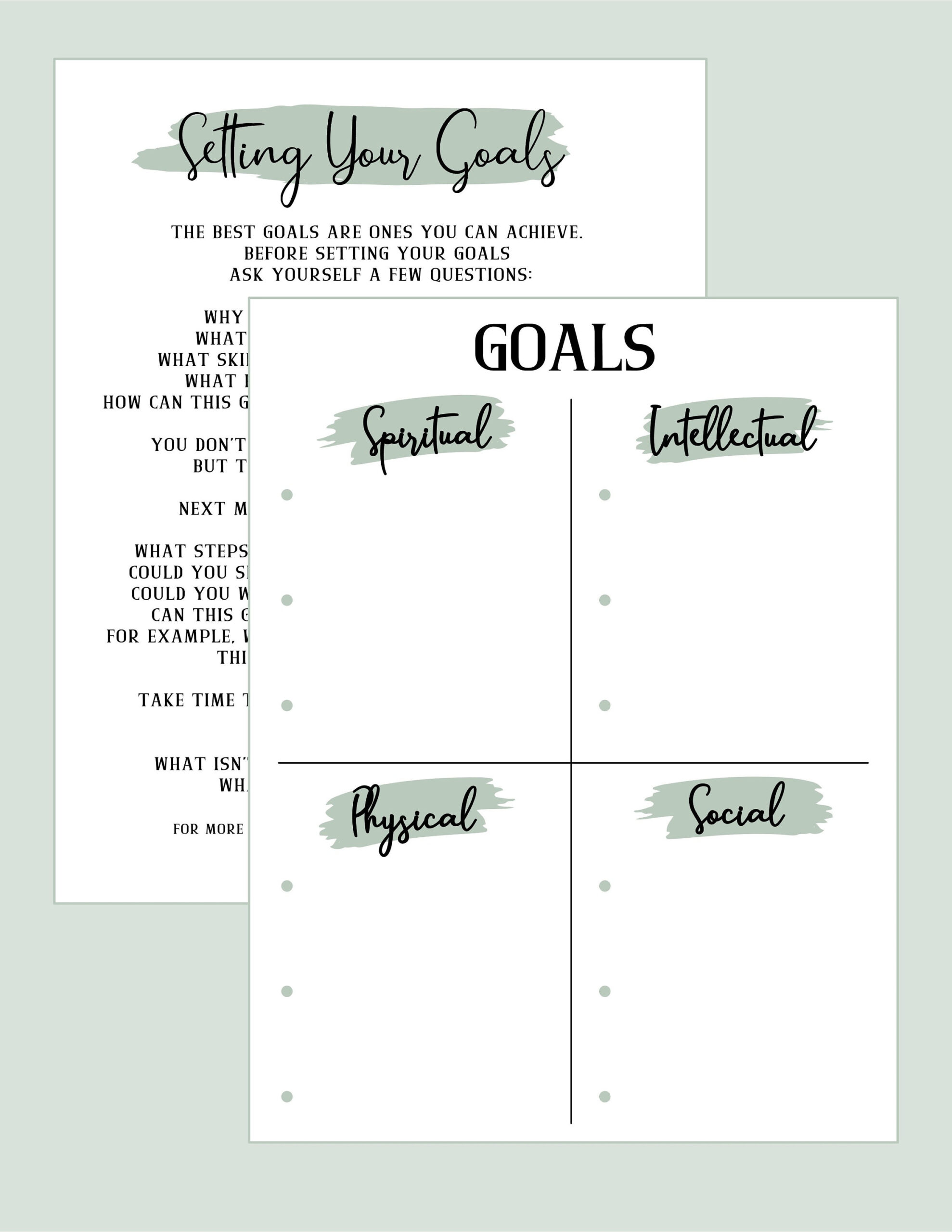 Youth Four Goals Printable Sheet, Lds Youth Goals Printable, Goal throughout Lds Youth Goal Sheet Free Printable