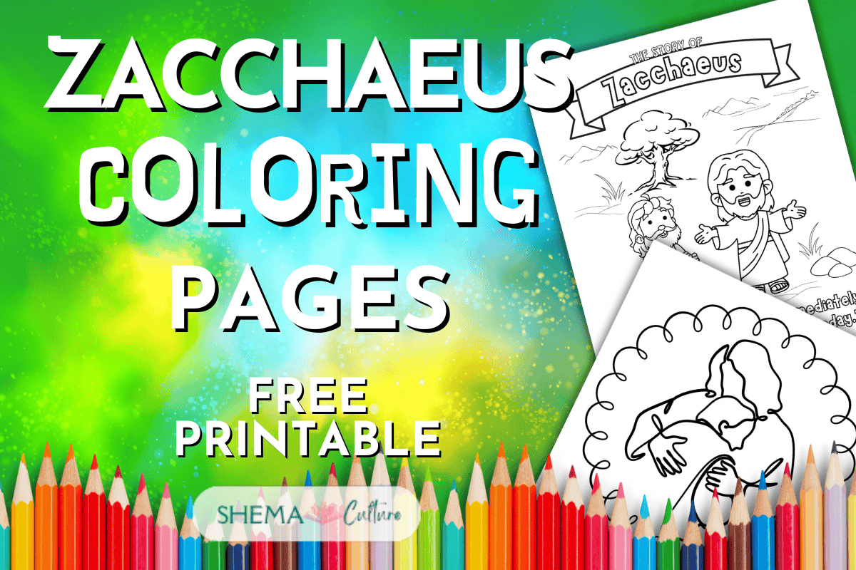 Zacchaeus Coloring Page: Free Printable Zacchaeus Coloring Sheet for Free Printable Zacchaeus Craft