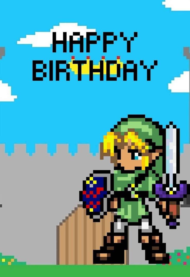 Zelda Printable Birthday Cards — Printbirthday.cards throughout Legend Of Zelda Birthday Card Printable Free