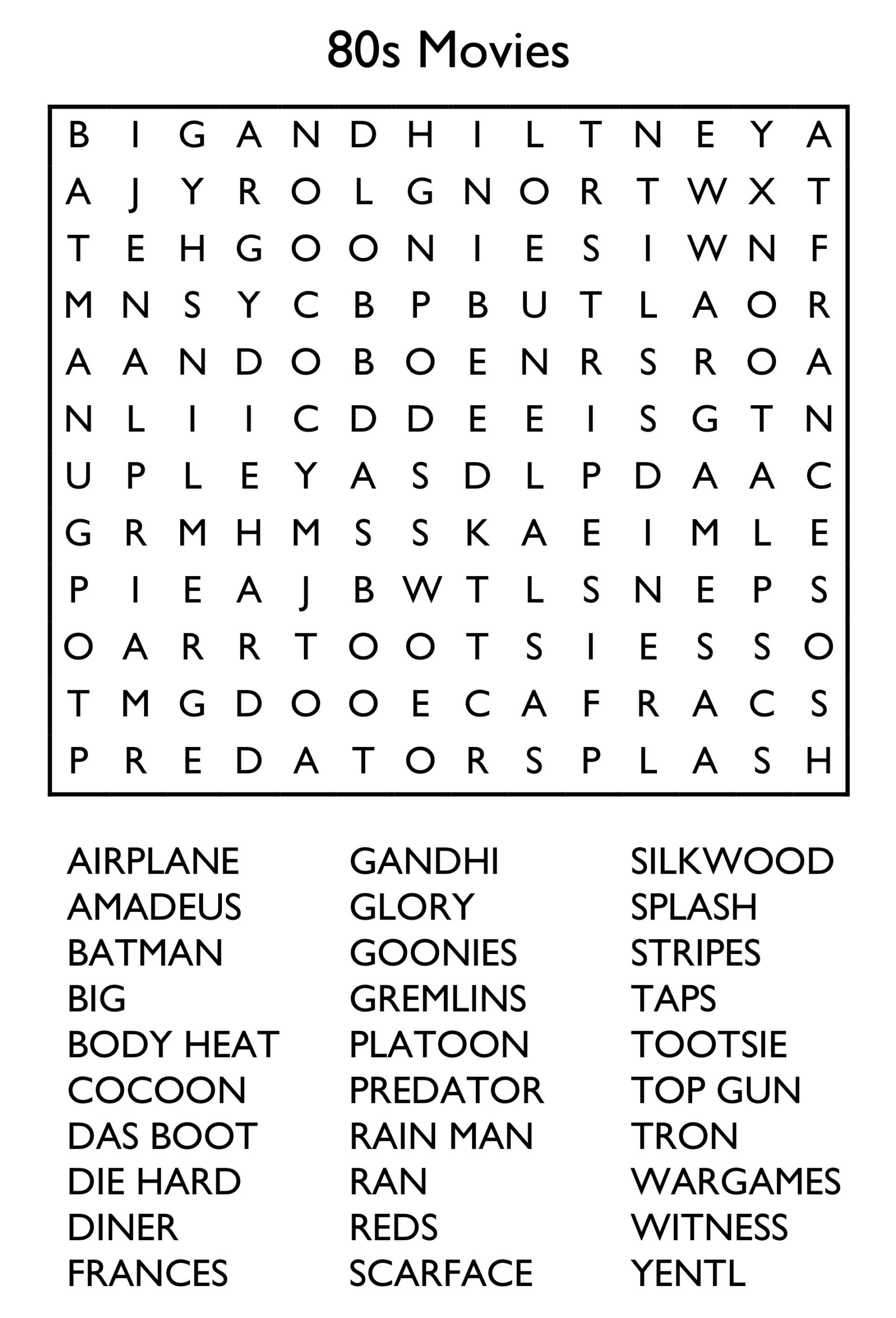 10 Free Printable Word Search Puzzles with regard to Free Printable Word Searches For Adults