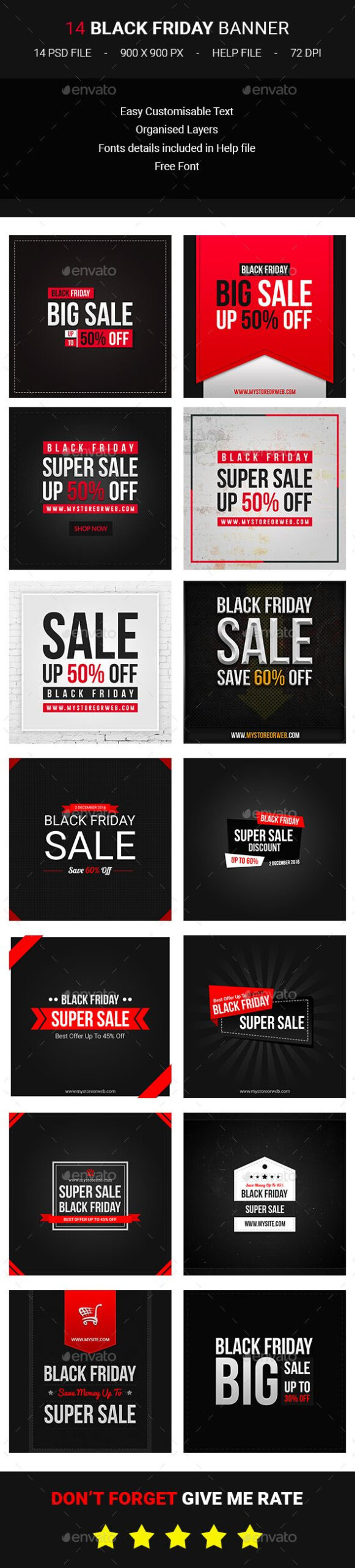 14 Black Friday Banners inside Printable Black Friday Ads 2014