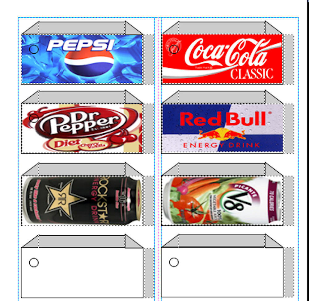 1,400+ Vending Label Dvd - Flavor Strips - Print Your Own Labels When Need Them! for Free Printable Vending Machine Labels