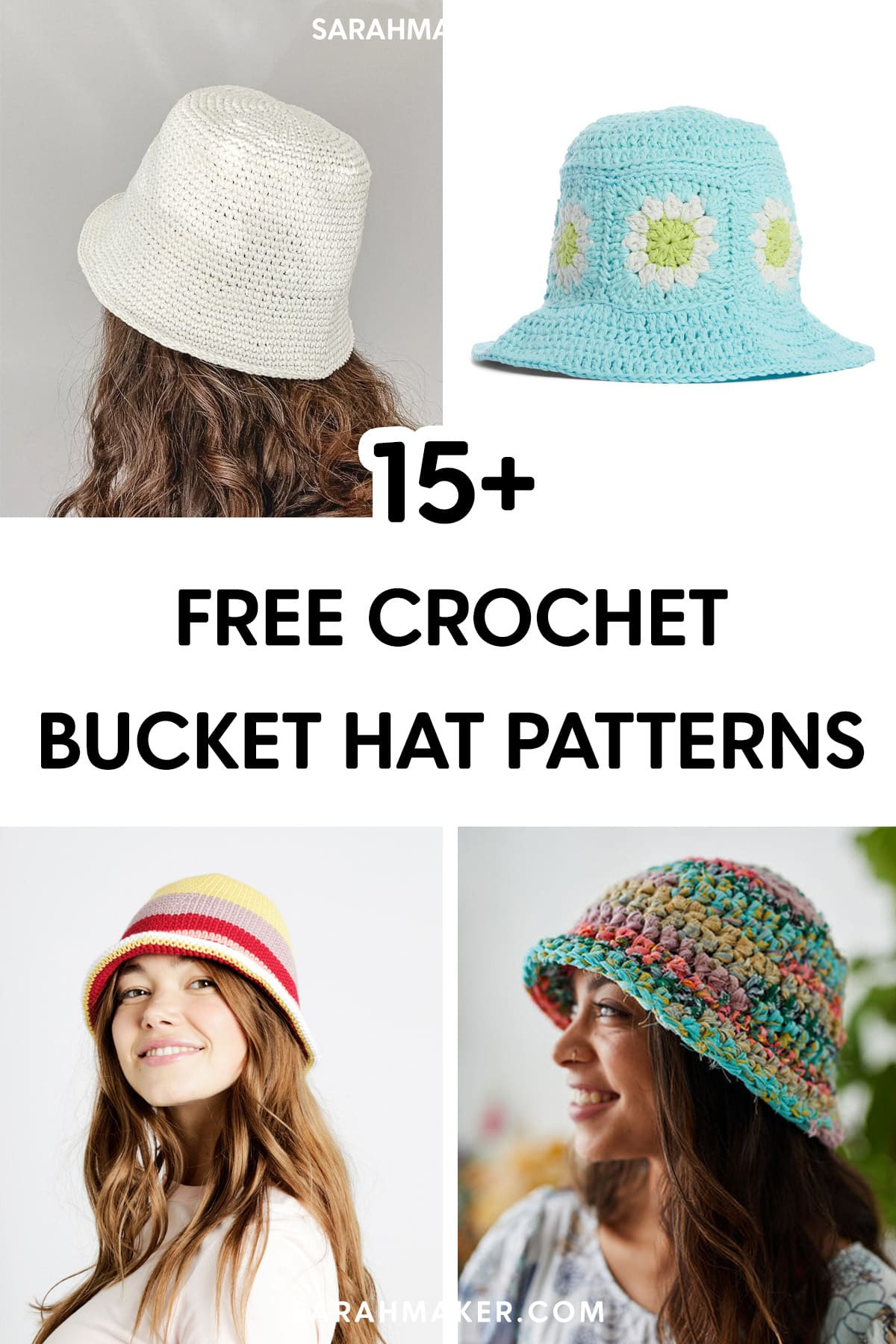 15 Free Crochet Bucket Hat Patterns - Sarah Maker throughout Free Printable Crochet Bucket Hat Pattern