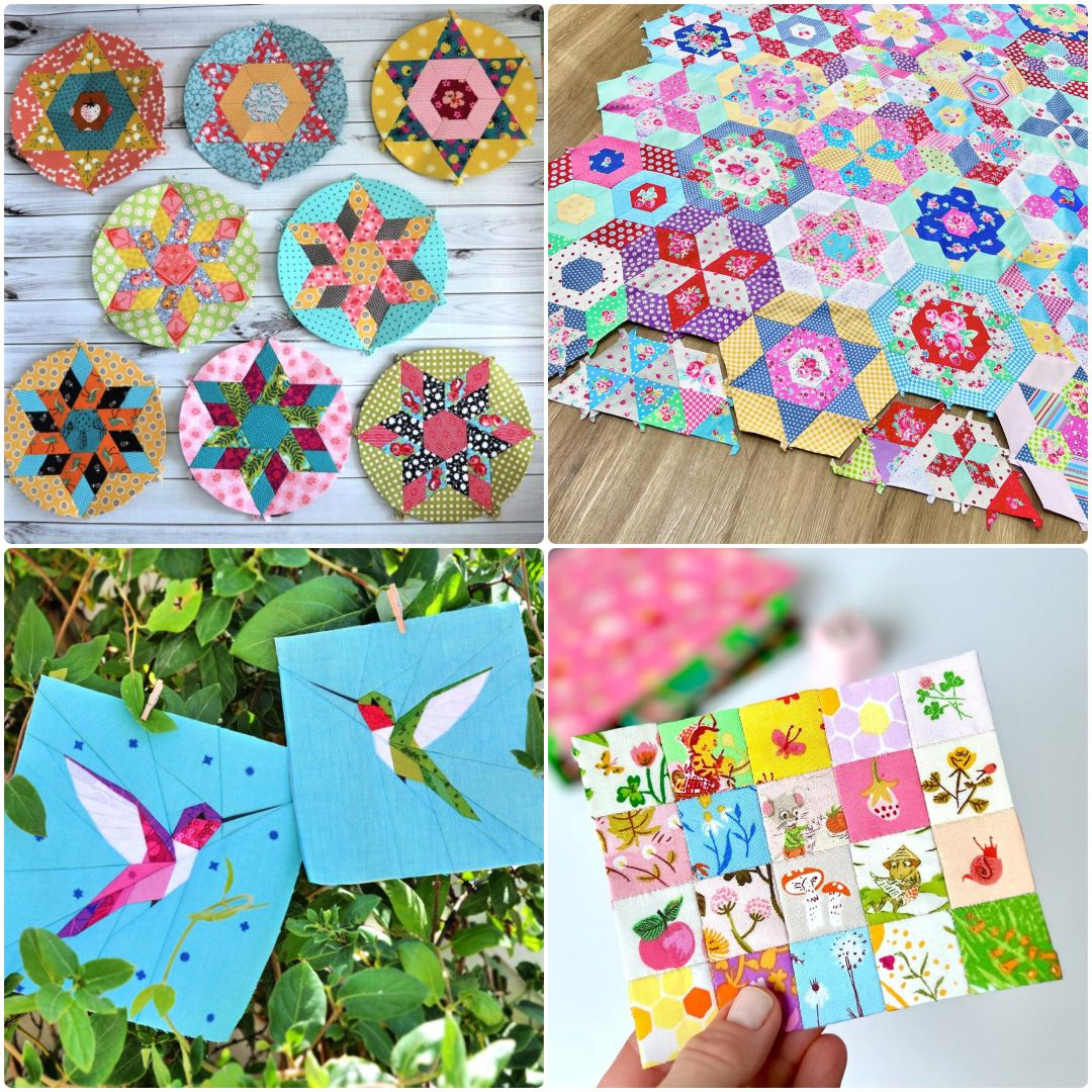 20 Free Paper Piecing Patterns (Epp And Fpp Patterns) - Sew Mama Sew with regard to English Paper Piecing Patterns Free Printable