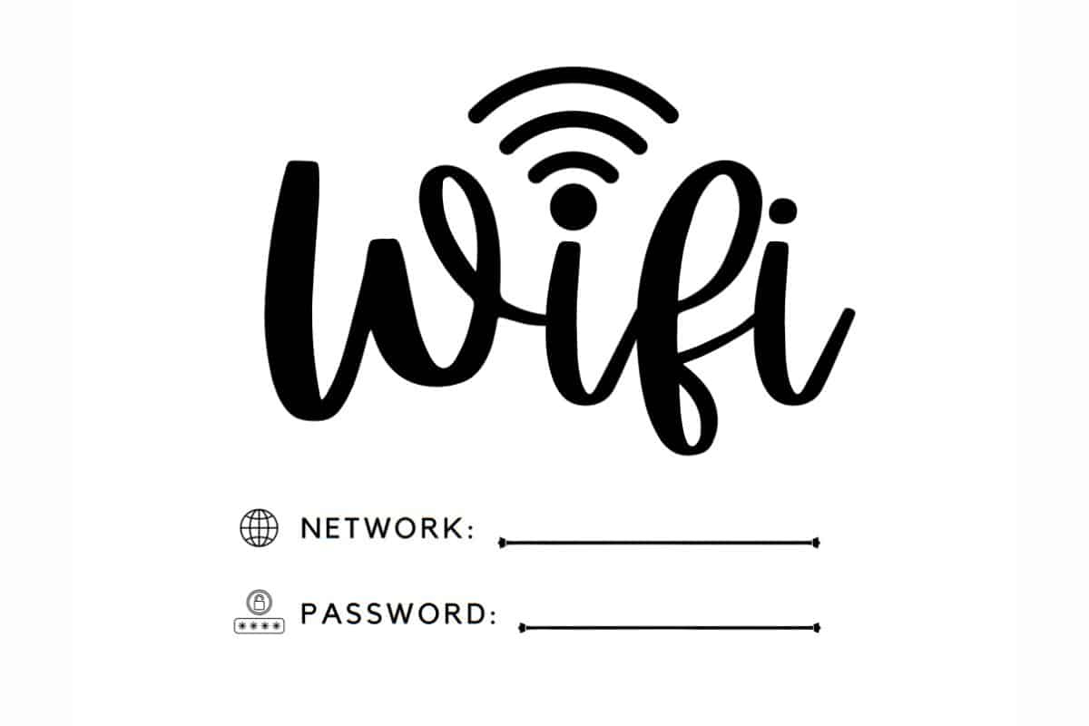 20 Free Printable Wifi Password Sign Templates For Guests ⋆ Love regarding Free Wifi Password Printable