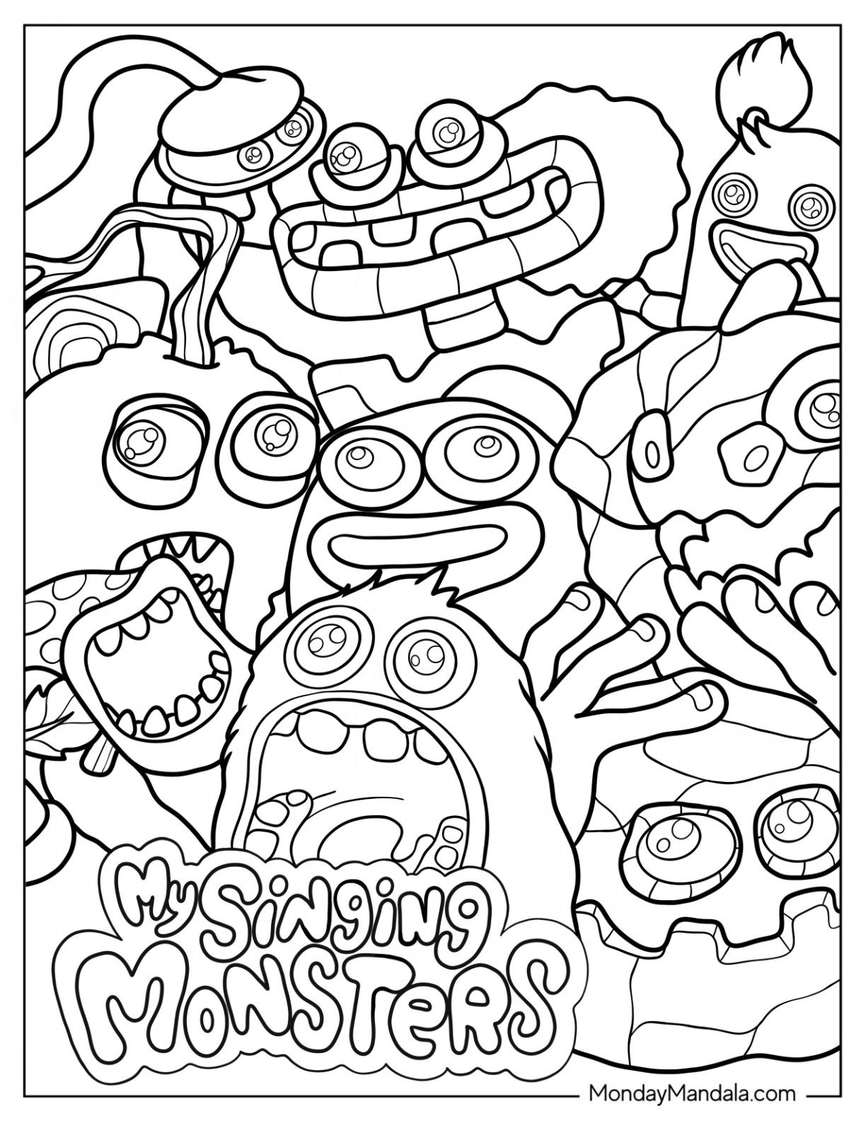 20 My Singing Monsters Coloring Pages (Free Printables) in My Singing Monsters Printable