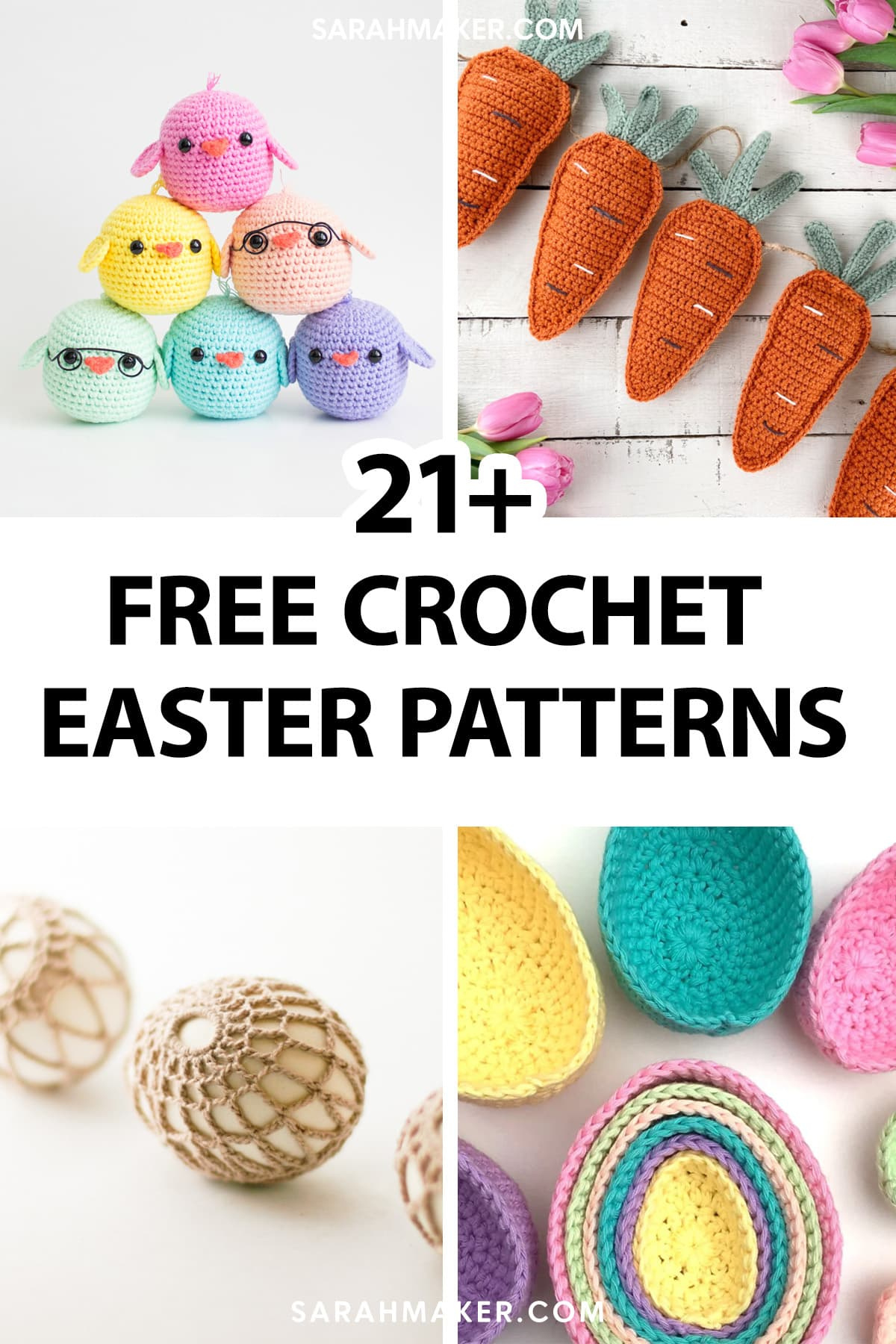 21 Free Easter Crochet Patterns: Eggs, Baskets, Bunnies, And More intended for Free Easy Crochet Easter Patterns