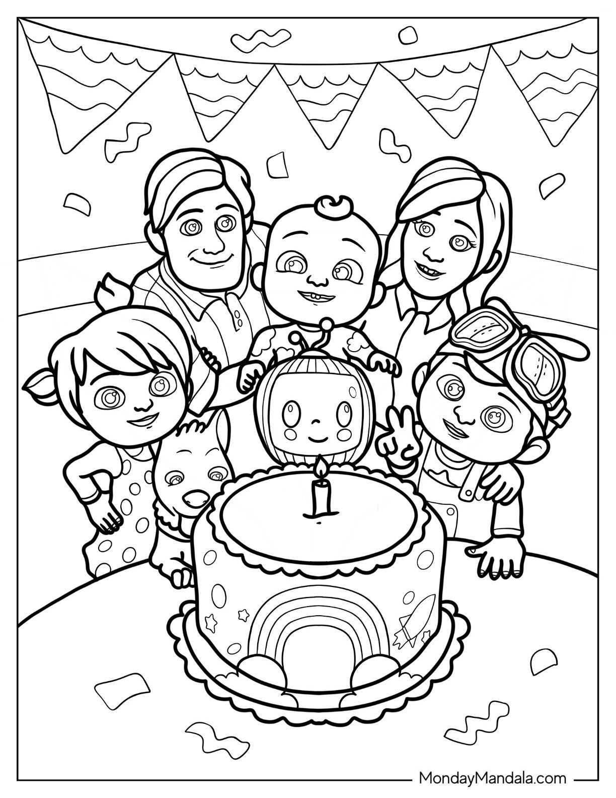 22 Cocomelon Coloring Pages (Free Pdf Printables) within Cocomelon Coloring Pages Free Printable