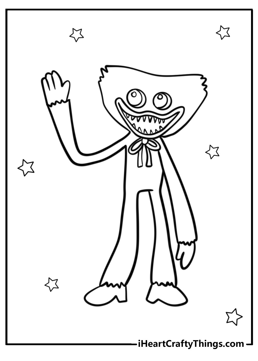 25 Huggy Wuggy Coloring Pages For Kids (100% Free To Print) for Free Printable Huggy Wuggy Coloring Pages