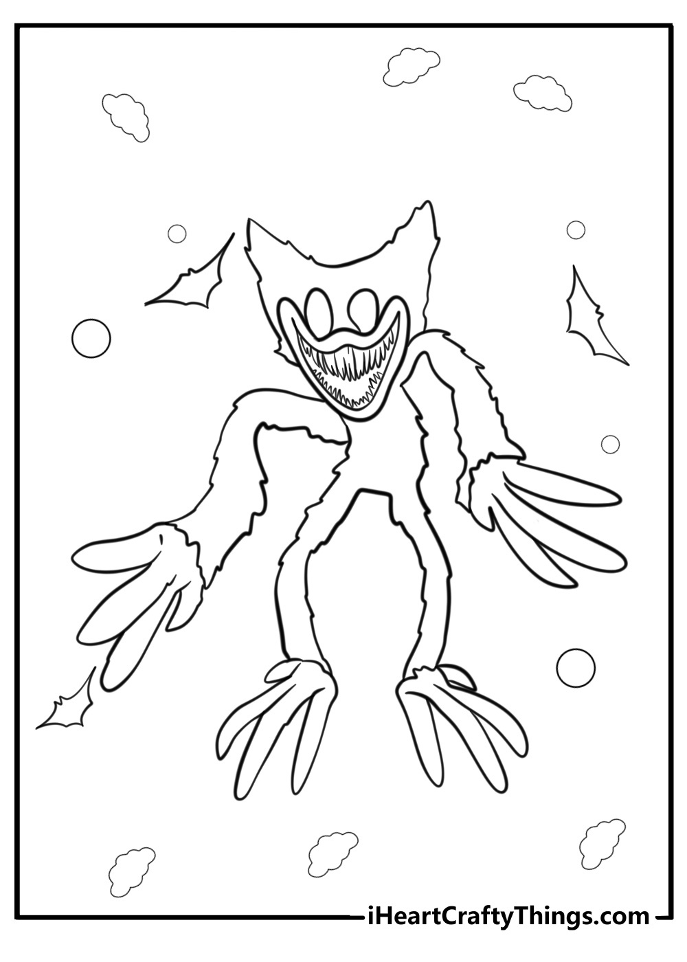 25 Huggy Wuggy Coloring Pages For Kids (100% Free To Print) in Free Printable Huggy Wuggy Coloring Pages