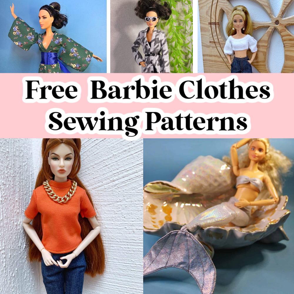 26 Free Sewing Patterns For Barbie Clothes - Easy Things To Sew intended for Free Printable Sewing Patterns For Barbie Doll Clothes