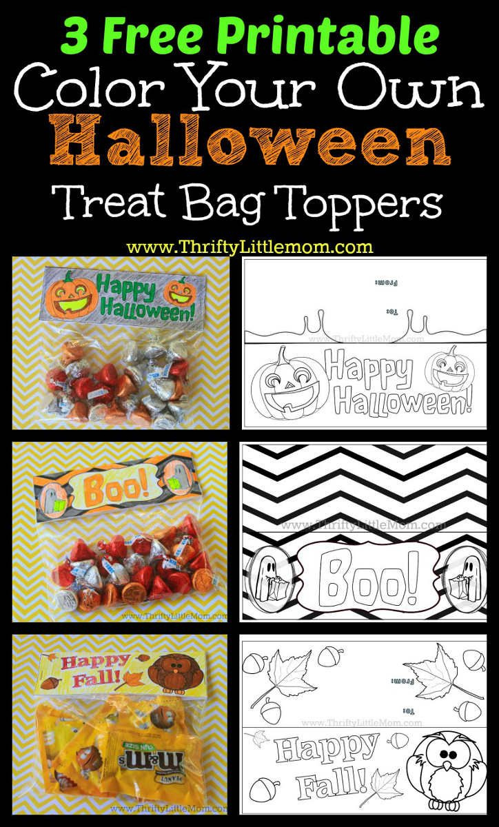 3 Free Printable Halloween Treat Bag Toppers regarding Bag Toppers Free Printable