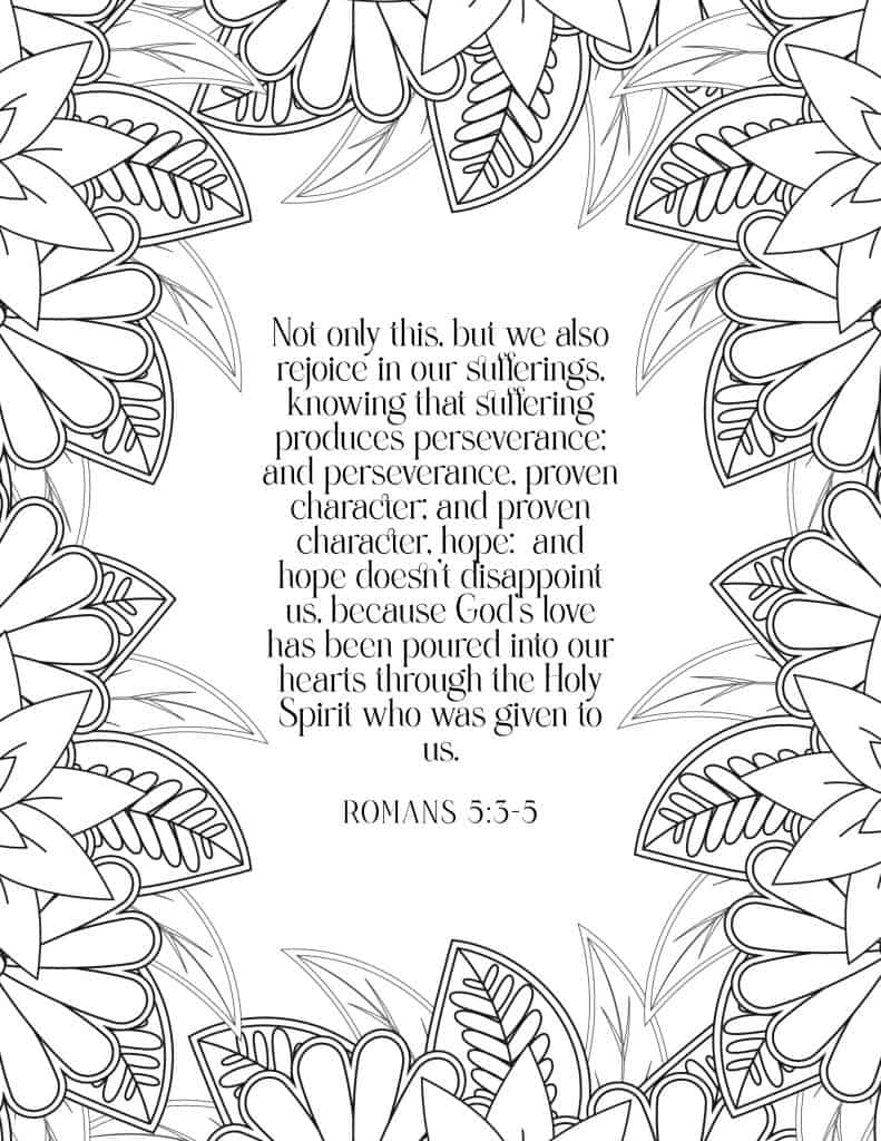 30 Printable Bible Verse Coloring Pages On Hope - My Printable Faith regarding Free Printable Bible Verse Coloring Pages For Adults