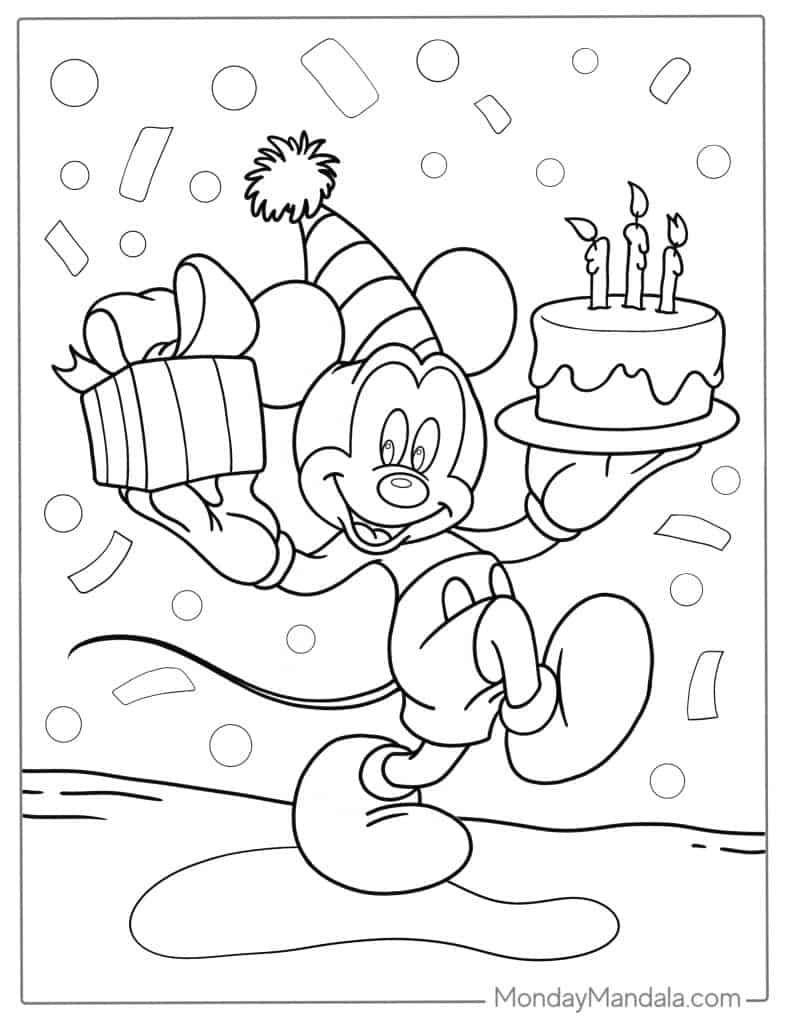32 Mickey Mouse Coloring Pages (Free Pdf Printables) for Mickey Mouse Party Free Printables