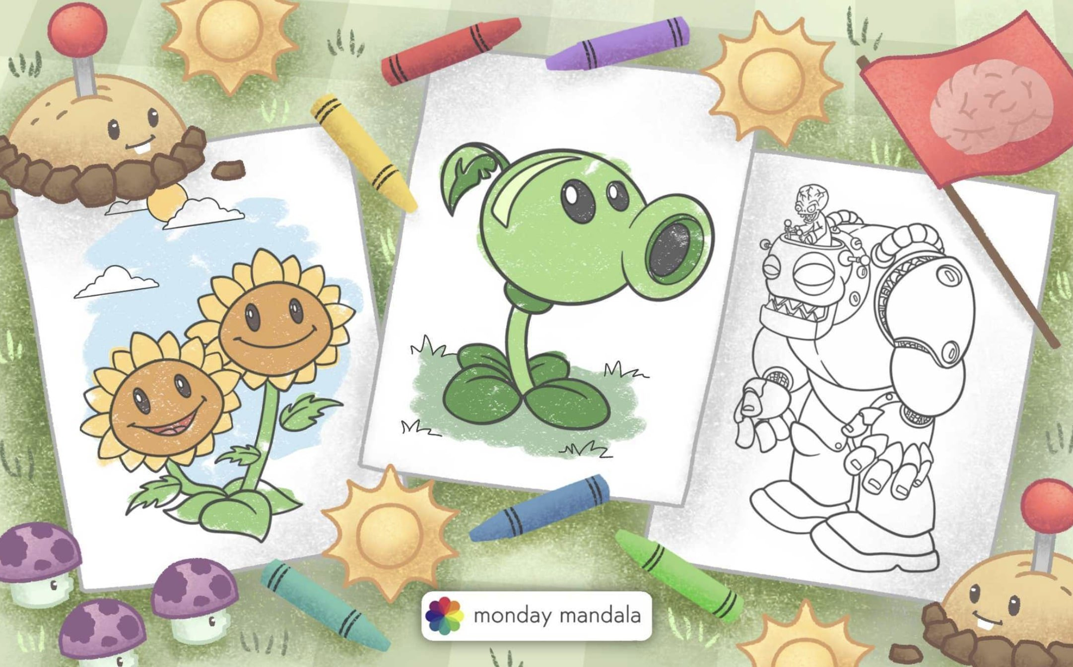 34 Plant Vs Zombies Coloring Pages (Free Pdf Printables) with regard to Plants Vs Zombies Free Printables