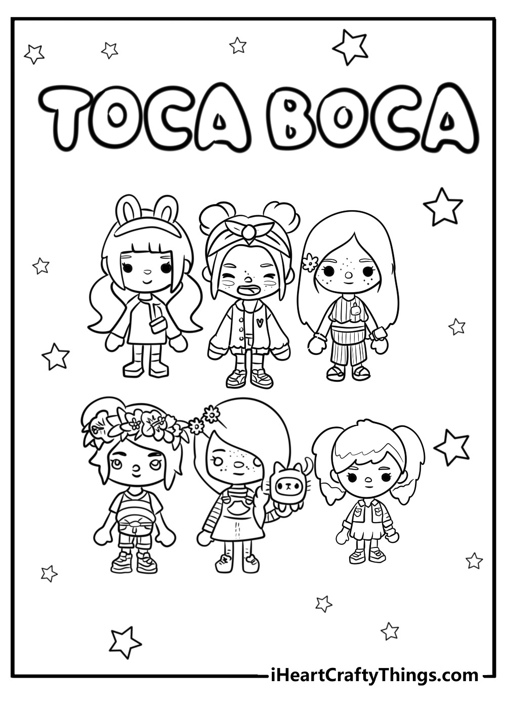 35 New Toca Boca Coloring Pages (100% Free To Print) inside Toca Boca Free Printables